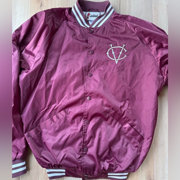 Cardinal Vidcon 9 Satin Bomber Varsity Jacket Size Large - Picture 4 of 9